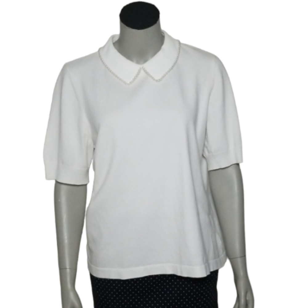 Cece Petite Extra Large collared sweater